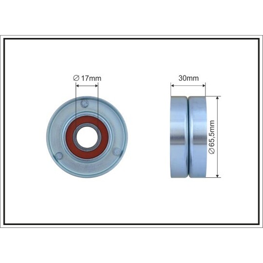 500185 Tensioner Pulley, v-ribbed belt