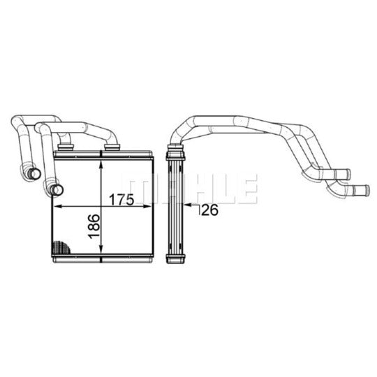 AH 255 000S Heat Exchanger, interior heating