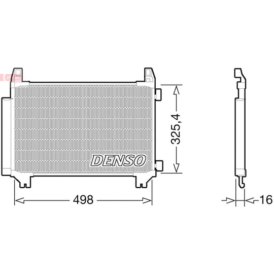 DCN50028 Condenser, air conditioning