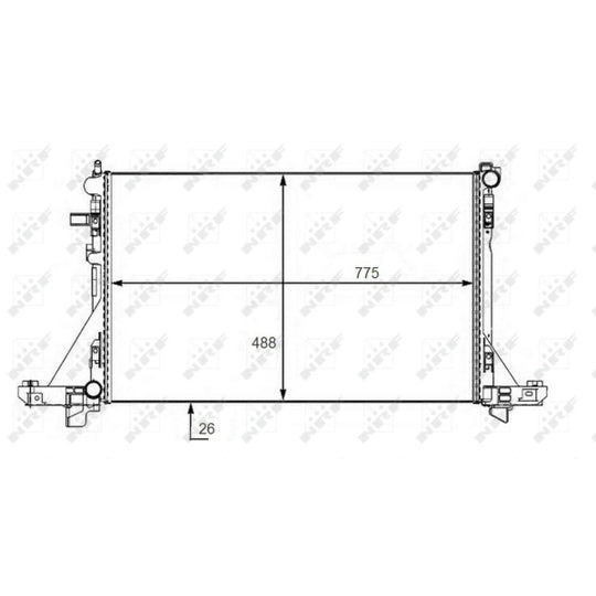 58481 Radiator, engine cooling