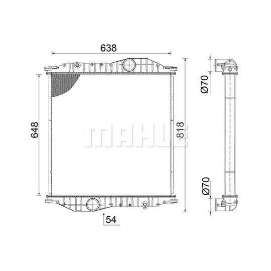CR 2586 000S Radiator, engine cooling