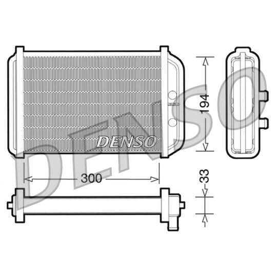 DRR09033 Heat Exchanger, interior heating