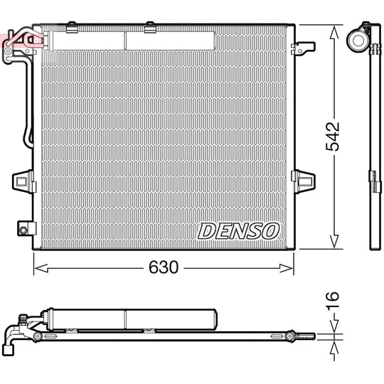DCN17057 Condenser, air conditioning