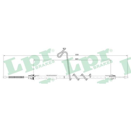 C0286B Cable, parking brake