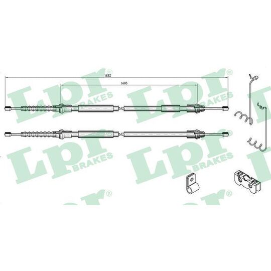 C0285B Cable, parking brake
