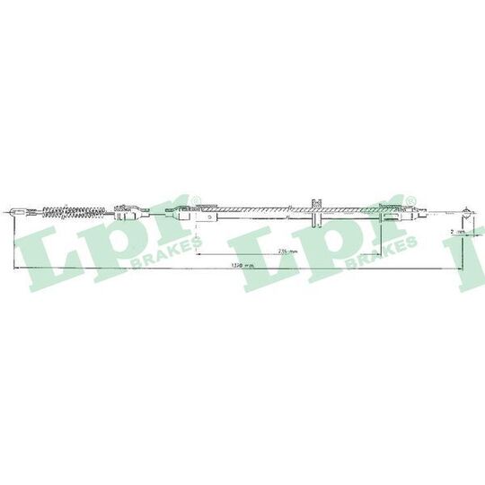 C0547B Cable, parking brake
