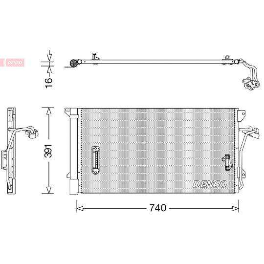 DCN02027 Condenser, air conditioning