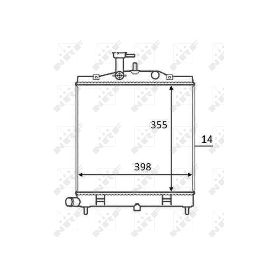 58528 Radiator, engine cooling