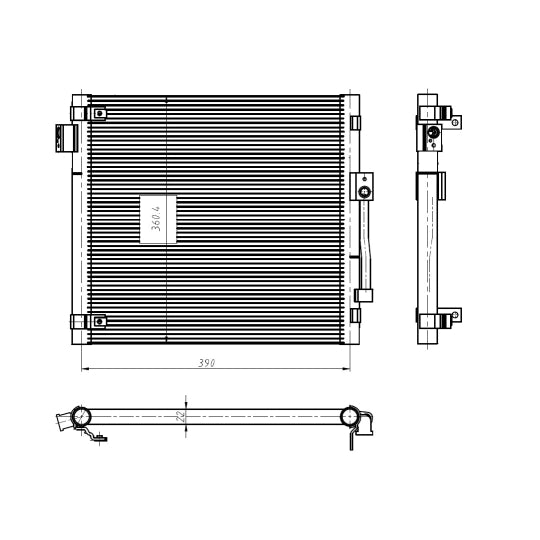 350447 Condenser, air conditioning