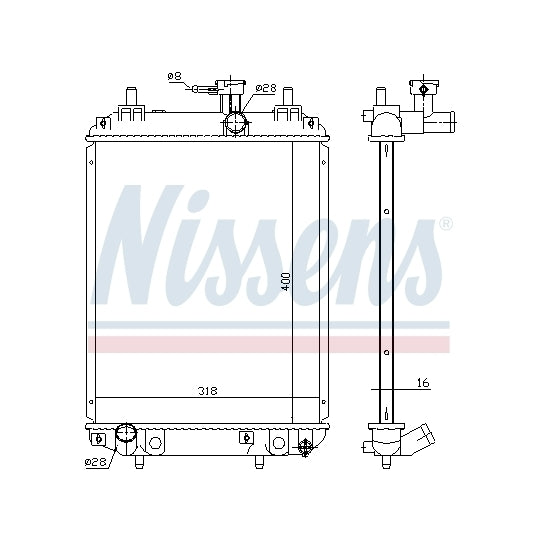 617549 Radiator, engine cooling