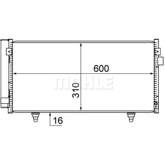 AC 718 000S Condenser, air conditioning