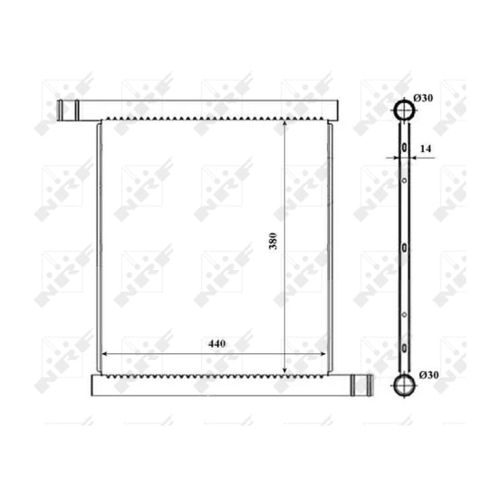 53857 Radiator, engine cooling