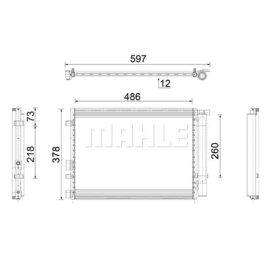 AC 916 000P Condenser, air conditioning
