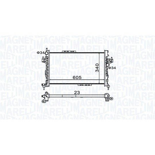 350213977000 Radiator, engine cooling