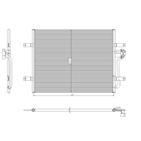 350444 Condenser, air conditioning