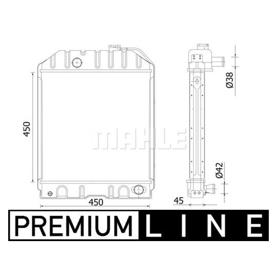 CR 2298 000P Radiator, engine cooling