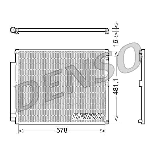DCN50017 Condenser, air conditioning