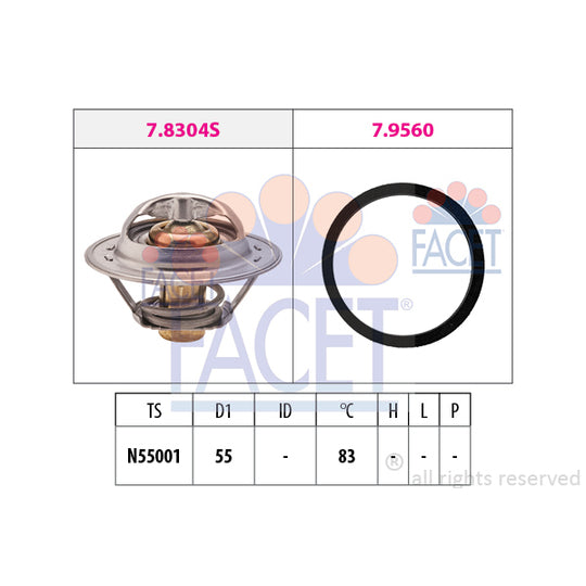 7.8304 Thermostat, coolant