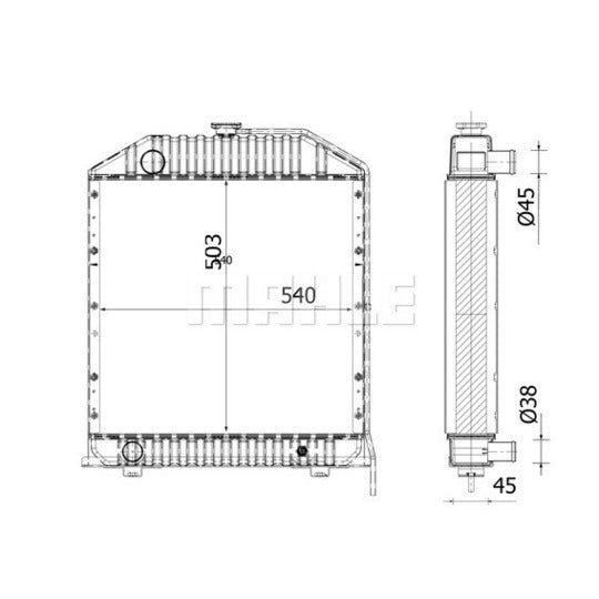 CR 2281 000S Radiator, engine cooling