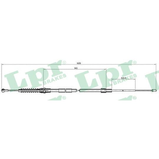 C1098B Cable, parking brake