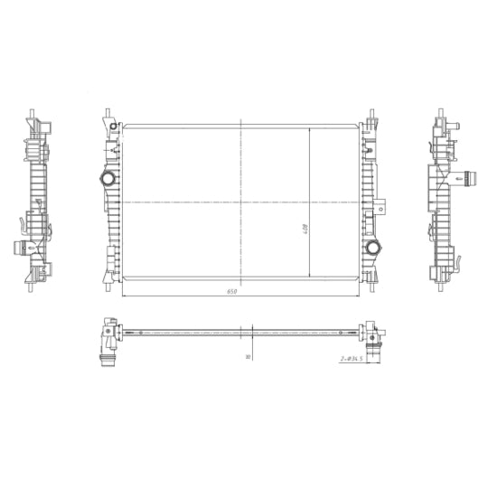 59302 Radiator, engine cooling