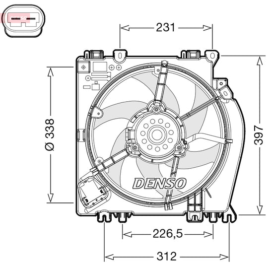 DER46002 Fan, radiator