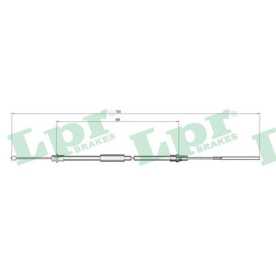 C0650B Cable, parking brake