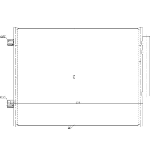 350458 Condenser, air conditioning