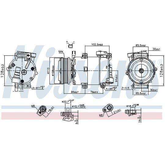 890788 Compressor, air conditioning
