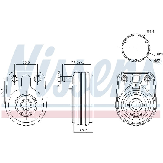 91372 Oil Cooler, engine oil