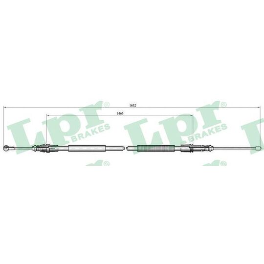 C1040B Cable, parking brake