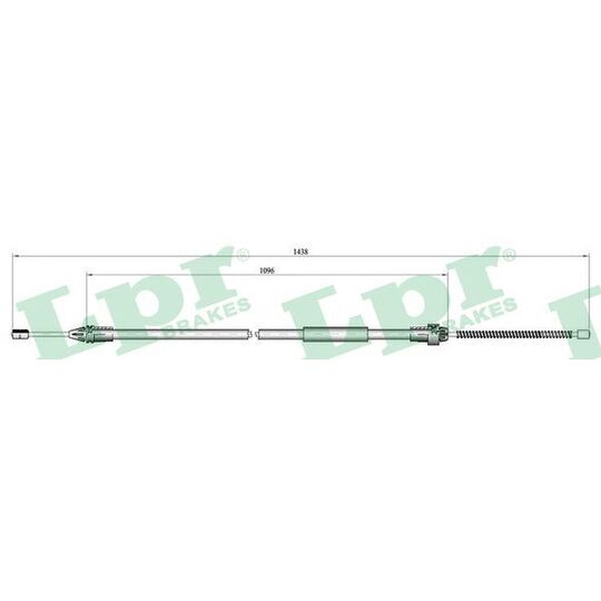 C0684B Cable, parking brake