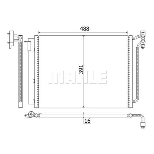 AC 311 001S Condenser, air conditioning