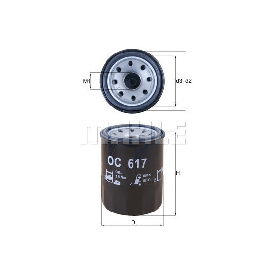 OC 617 Oil filter