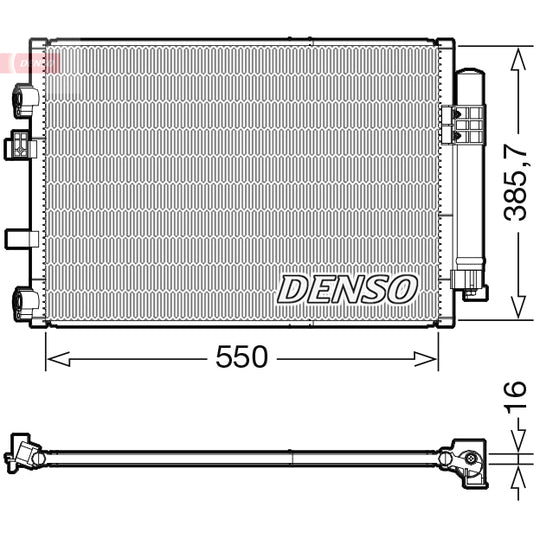 DCN10044 Condenser, air conditioning