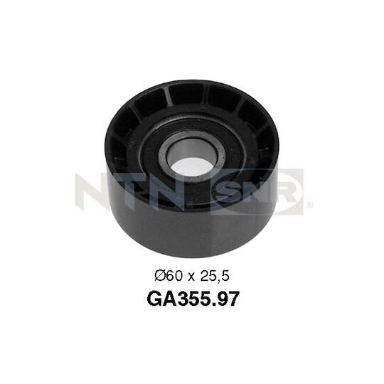 GA355.97 Deflection/Guide Pulley, v-ribbed belt