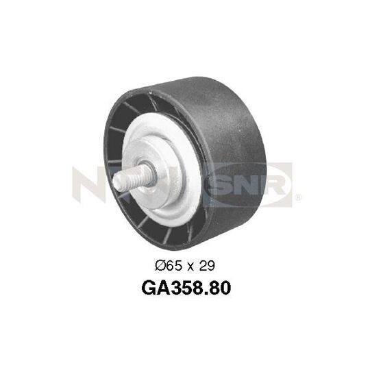 GA358.80 Deflection/Guide Pulley, v-ribbed belt