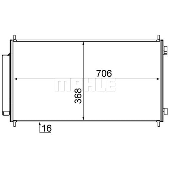 AC 719 000S Condenser, air conditioning