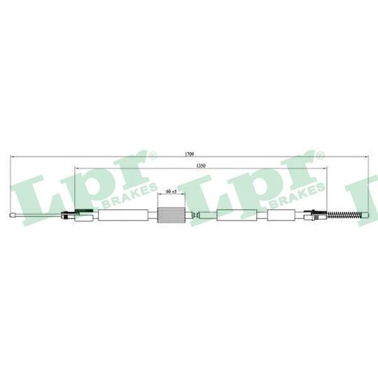 C0003B Cable, parking brake