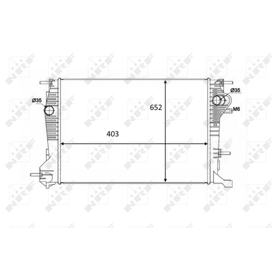 58488 Radiator, engine cooling
