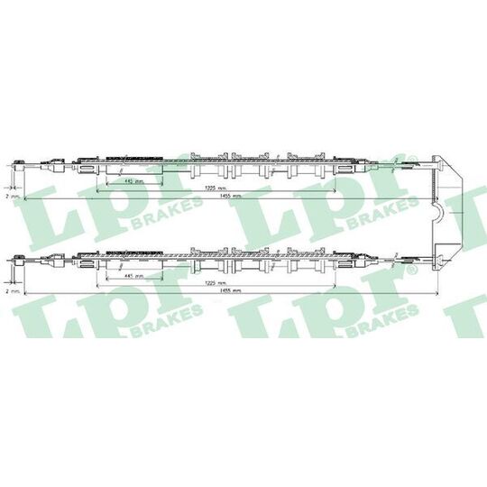 C0583B Cable, parking brake