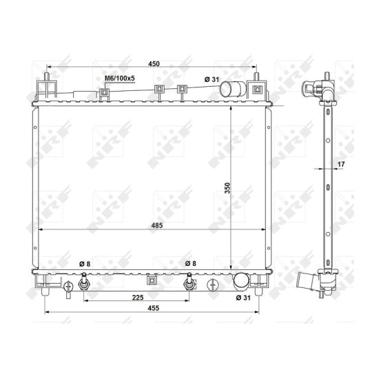 53212 Radiator, engine cooling