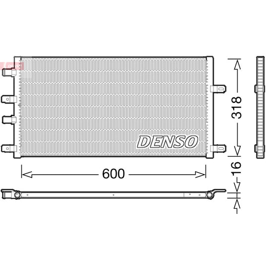 DRM12011 Radiator, engine cooling