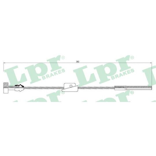 C0231B Cable, parking brake