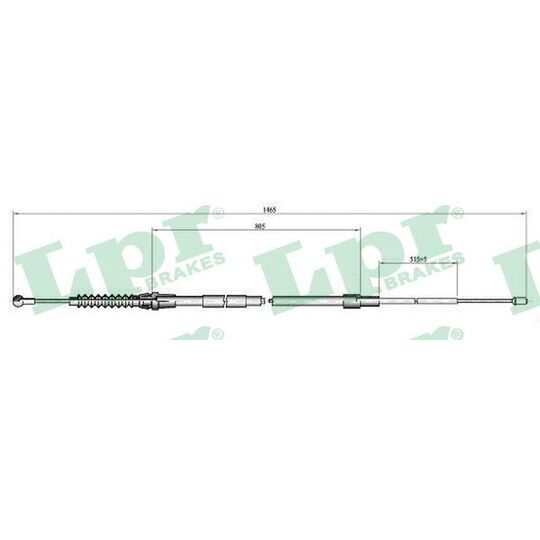 C0064B Cable, parking brake