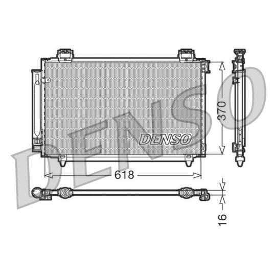 DCN50016 Condenser, air conditioning
