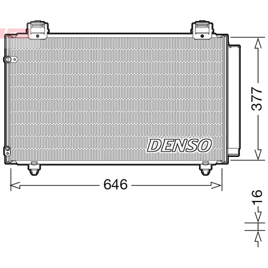 DCN50043 Condenser, air conditioning