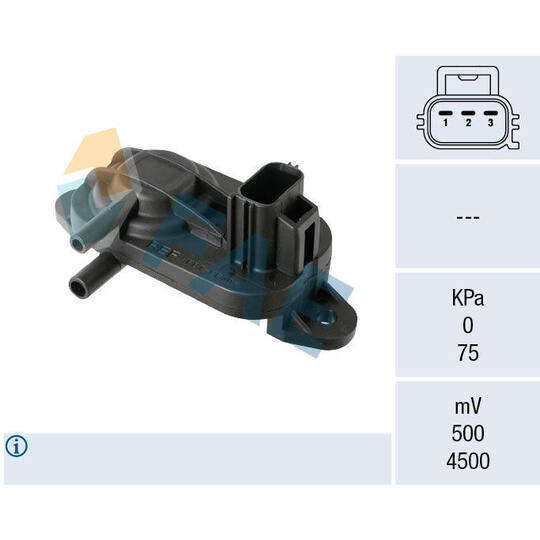 16121 Sensor, exhaust pressure