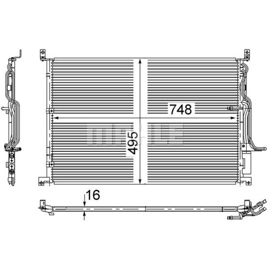 AC 271 000S Condenser, air conditioning