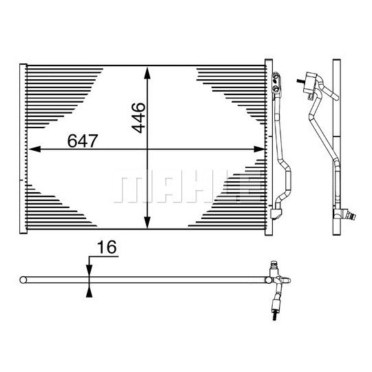 AC 6 000S Condenser, air conditioning